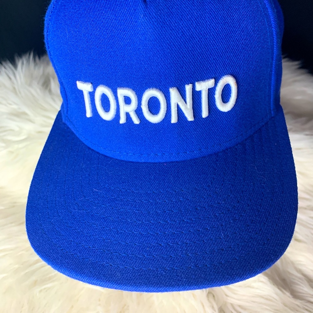 Blue embroidered TORONTO hat by Sauce - adjustable size